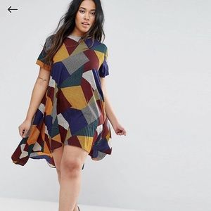 AX Paris Curve Patchwork Swing Dress